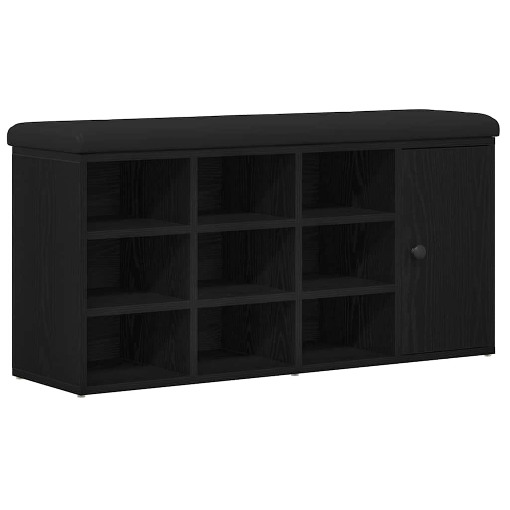 Klupa za pohranu Crni hrast 102 x 32 x 50 cm Konstruirano drvo
