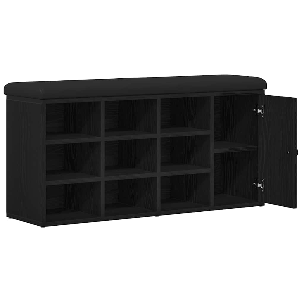 Klupa za pohranu Crni hrast 102 x 32 x 50 cm Konstruirano drvo