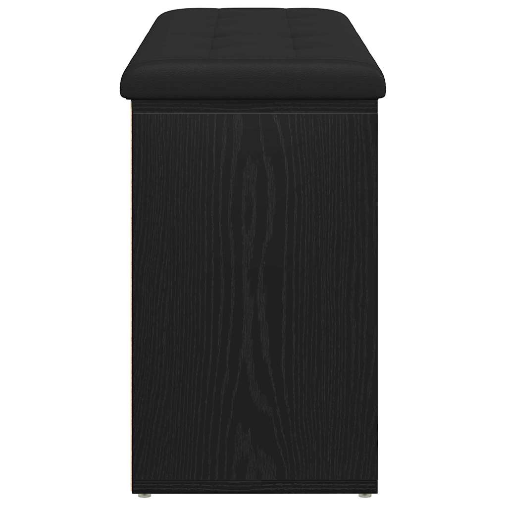 Klupa za pohranu Crni hrast 102 x 32 x 50 cm Konstruirano drvo