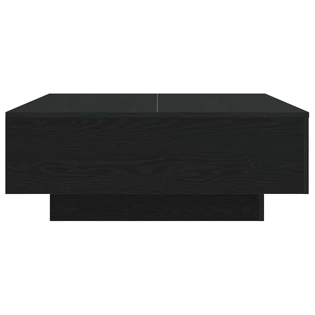 Kava Stol Crni hrast 80 x 80 x 31 cm Konstruirano drvo