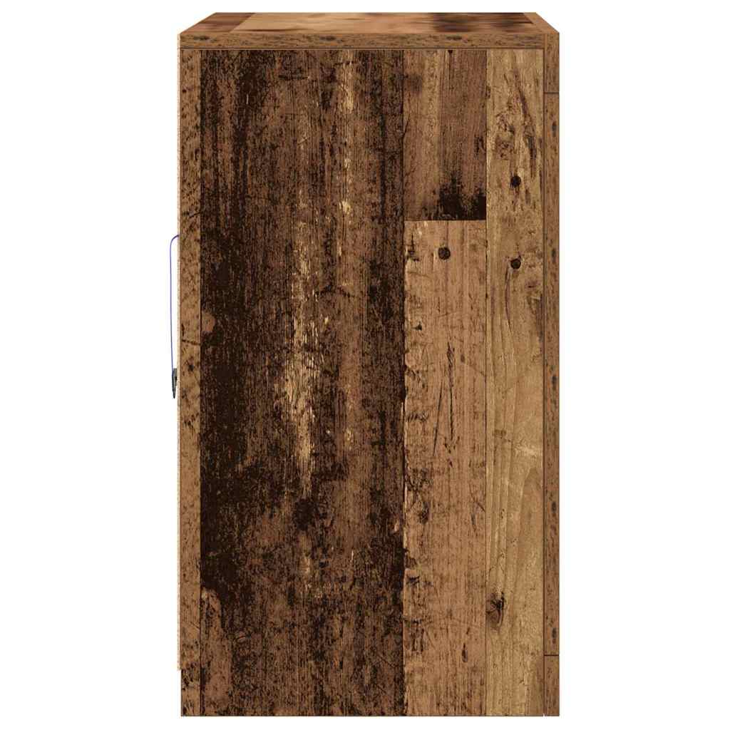 LED komoda Smeđa 60,5 x 37 x 67 cm Konstruirano drvo