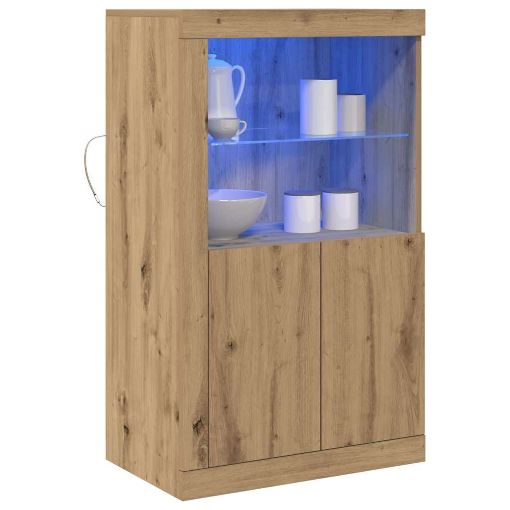 LED komoda 60,5 x 37 x 100 cm Konstruirano drvo