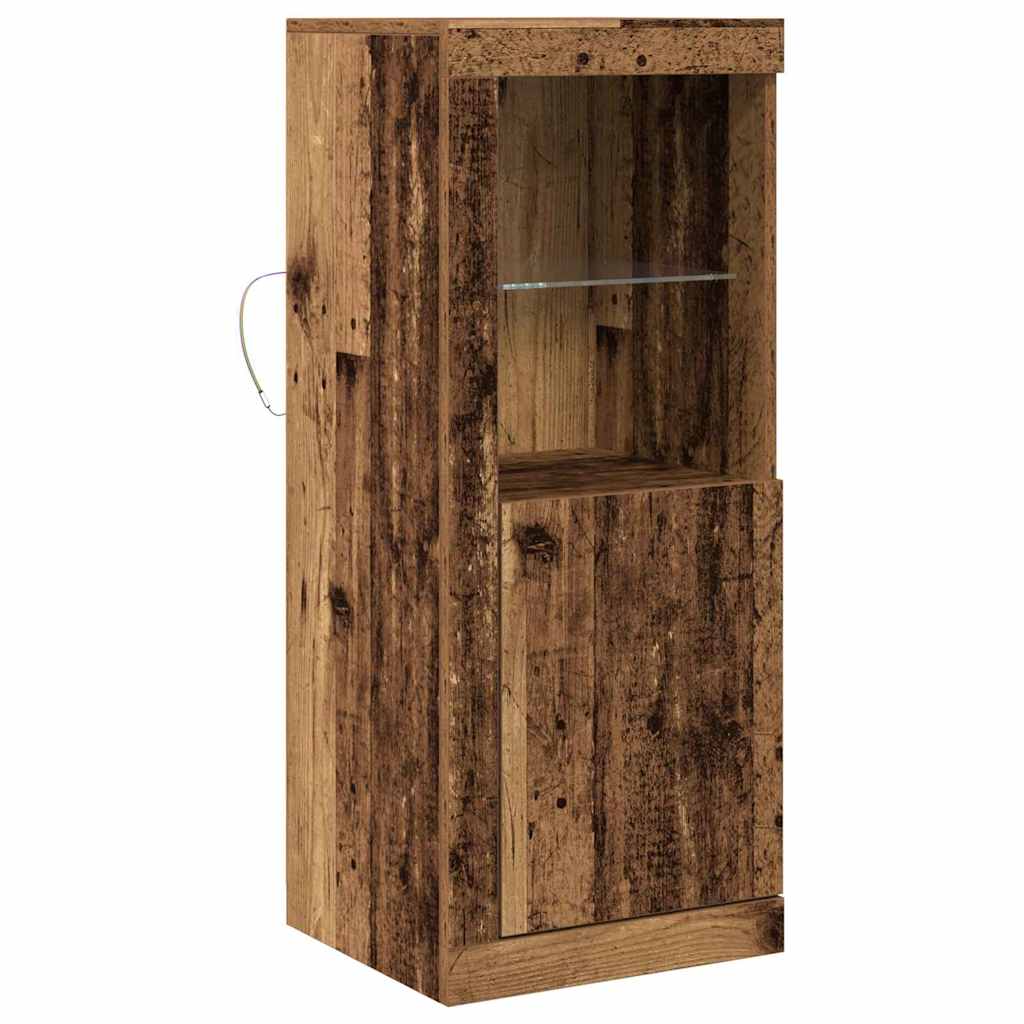 LED komoda Smeđa 41 x 37 x 100 cm Konstruirano drvo