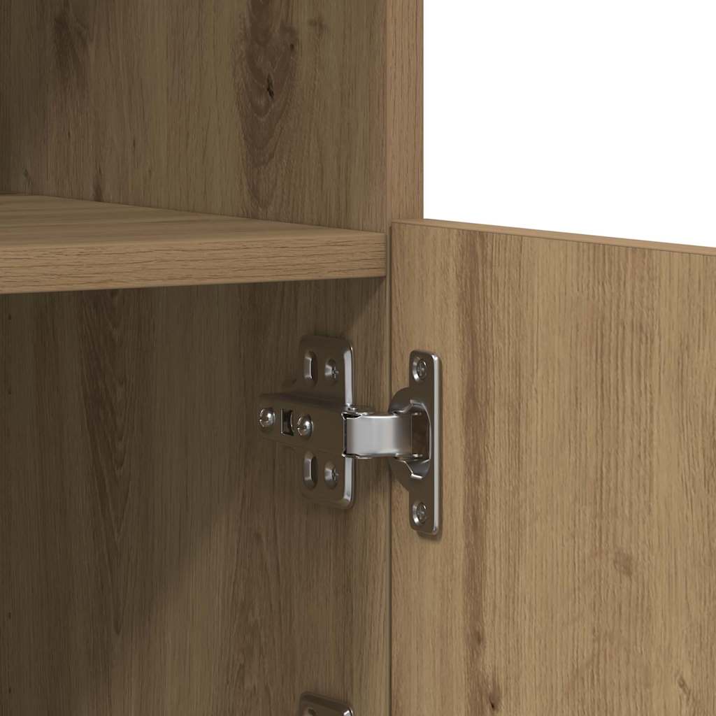 LED komoda Umjetnički hrast 60,5 x 37 x 67 cm Konstruirano drvo