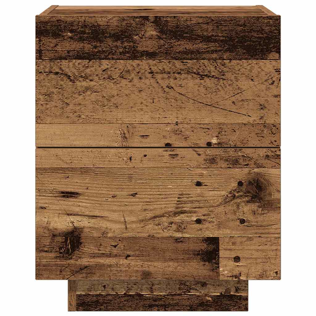Noćni ormar 2 pcs Staro drvo 45 x 40 x 55 cm Konstruirano drvo