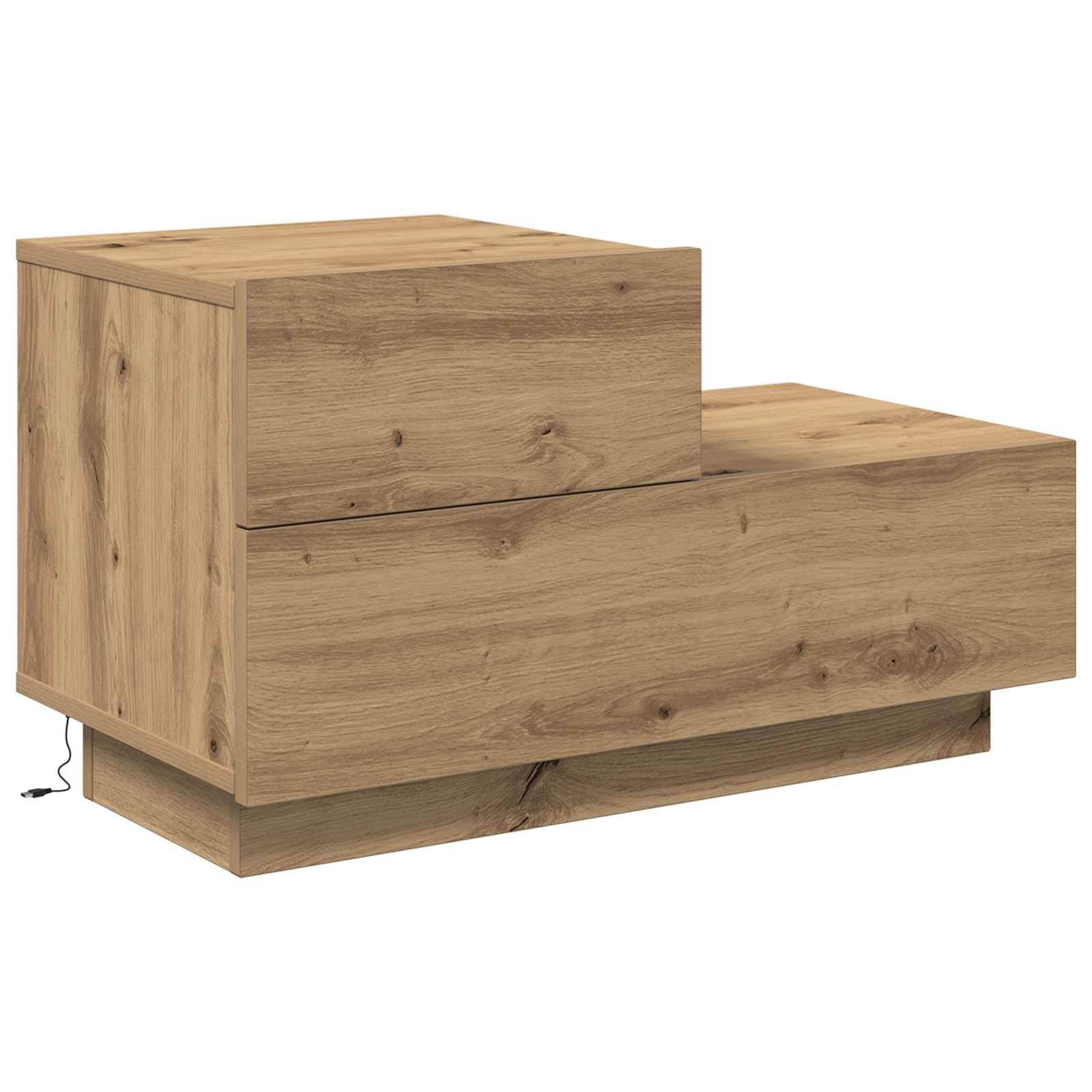 Noćni ormar s ladicama Umjetnički hrast 70 x 36 x 40,5 cm