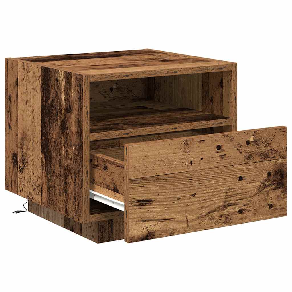 Noćni ormar Staro drvo 40 x 39 x 37 cm Konstruirano drvo