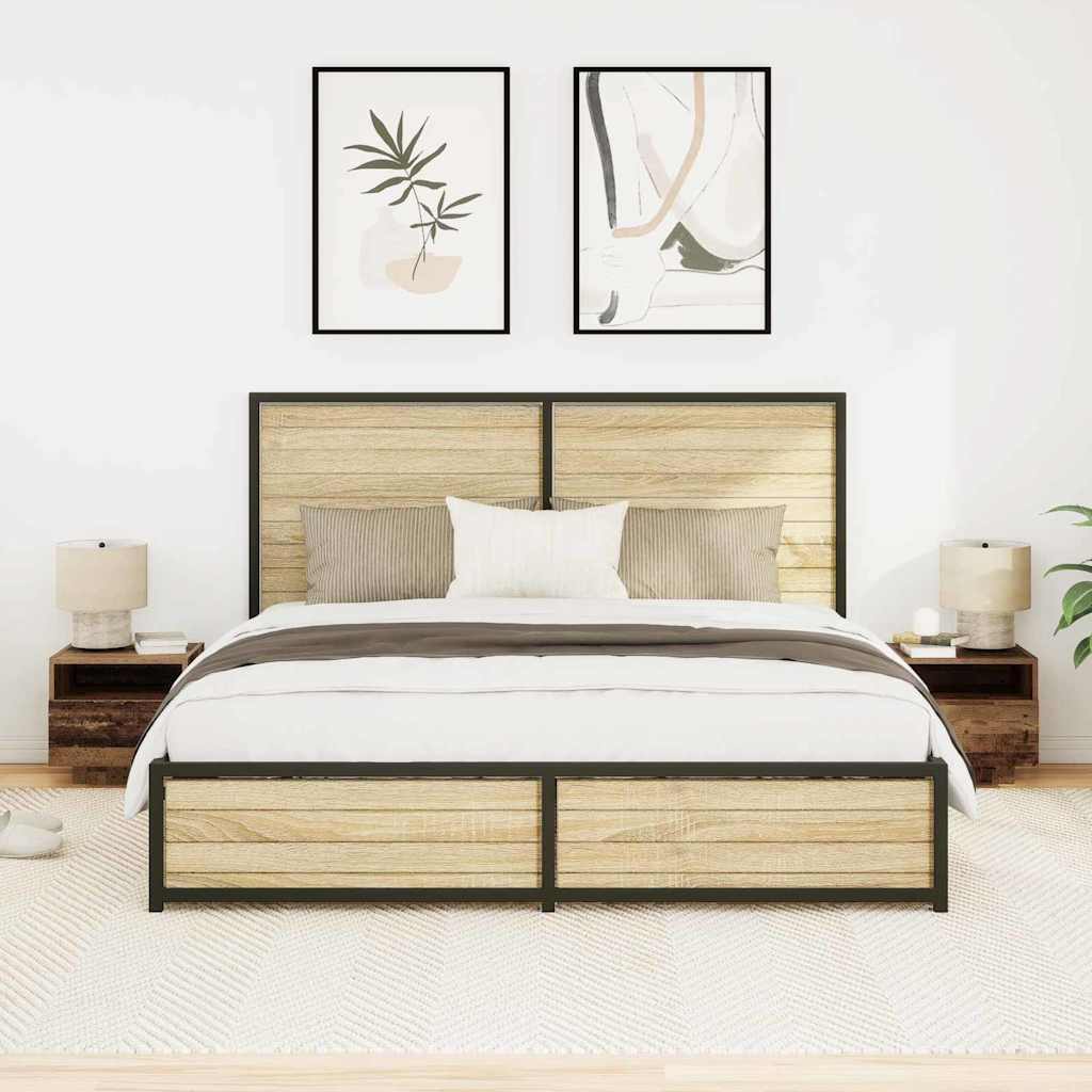 Noćni ormar 2 pcs Staro drvo 40 x 39 x 37 cm Konstruirano drvo