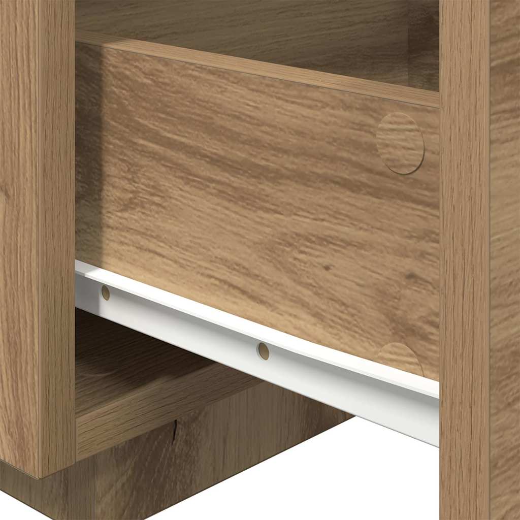 Noćni ormar s ladicama 2 pcs Umjetnički hrast 40 x 39 x 37 cm