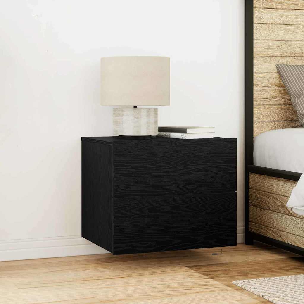 Noćni ormar Crni hrast 50 x 39 x 41 cm Konstruirano drvo