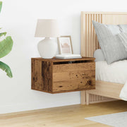 Wall-mounted noćni ormarić 2 pcs Staro drvo Konstruirano drvo