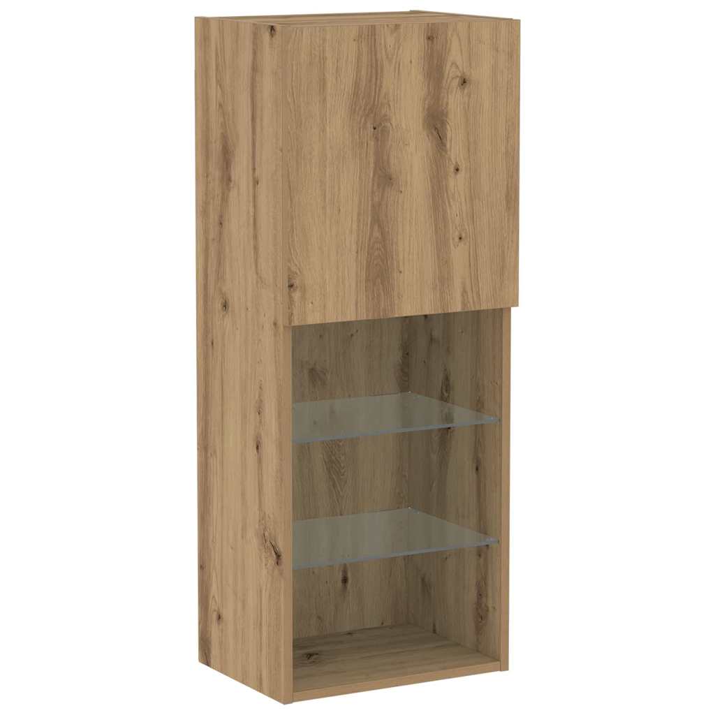 Set TV komoda Zidne Umjetnički hrast 40,5 x 30 x 102 cm
