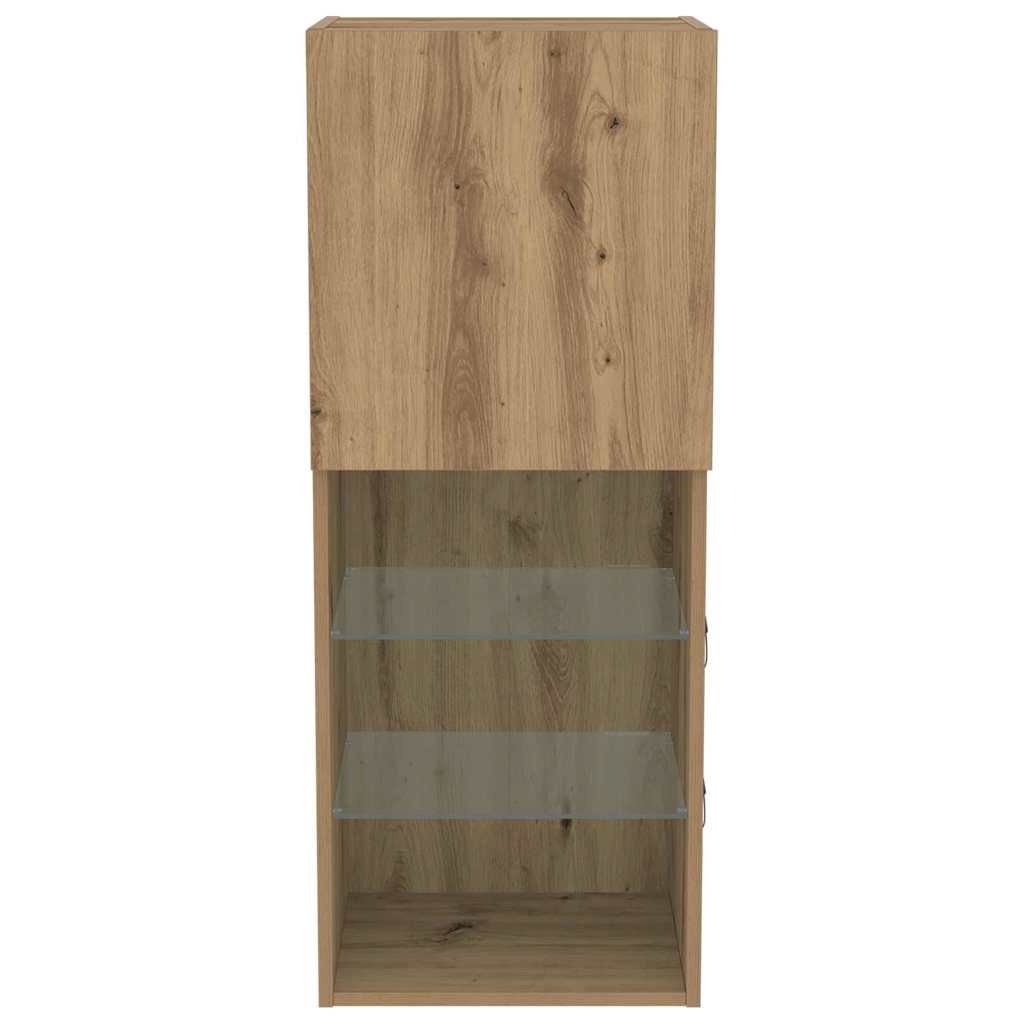 Set TV komoda Zidne Umjetnički hrast 40,5 x 30 x 102 cm
