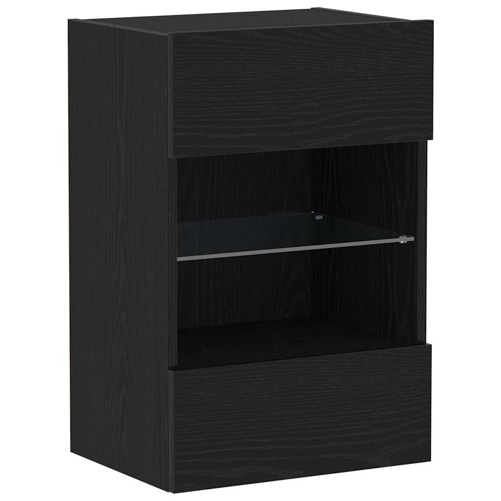 Set TV komoda Zidne Crna 40 x 30 x 60,5 cm Konstruirano drvo