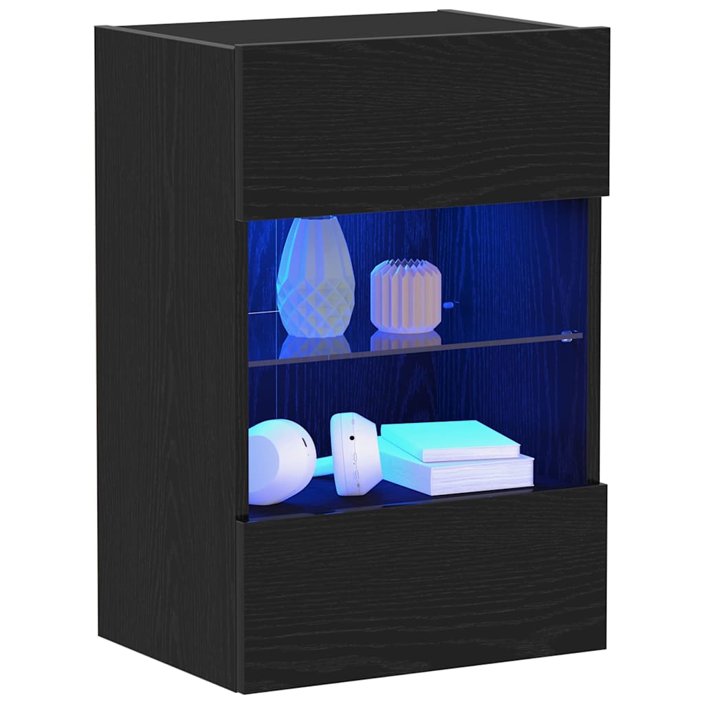 Set TV komoda Zidne Crna 40 x 30 x 60,5 cm Konstruirano drvo