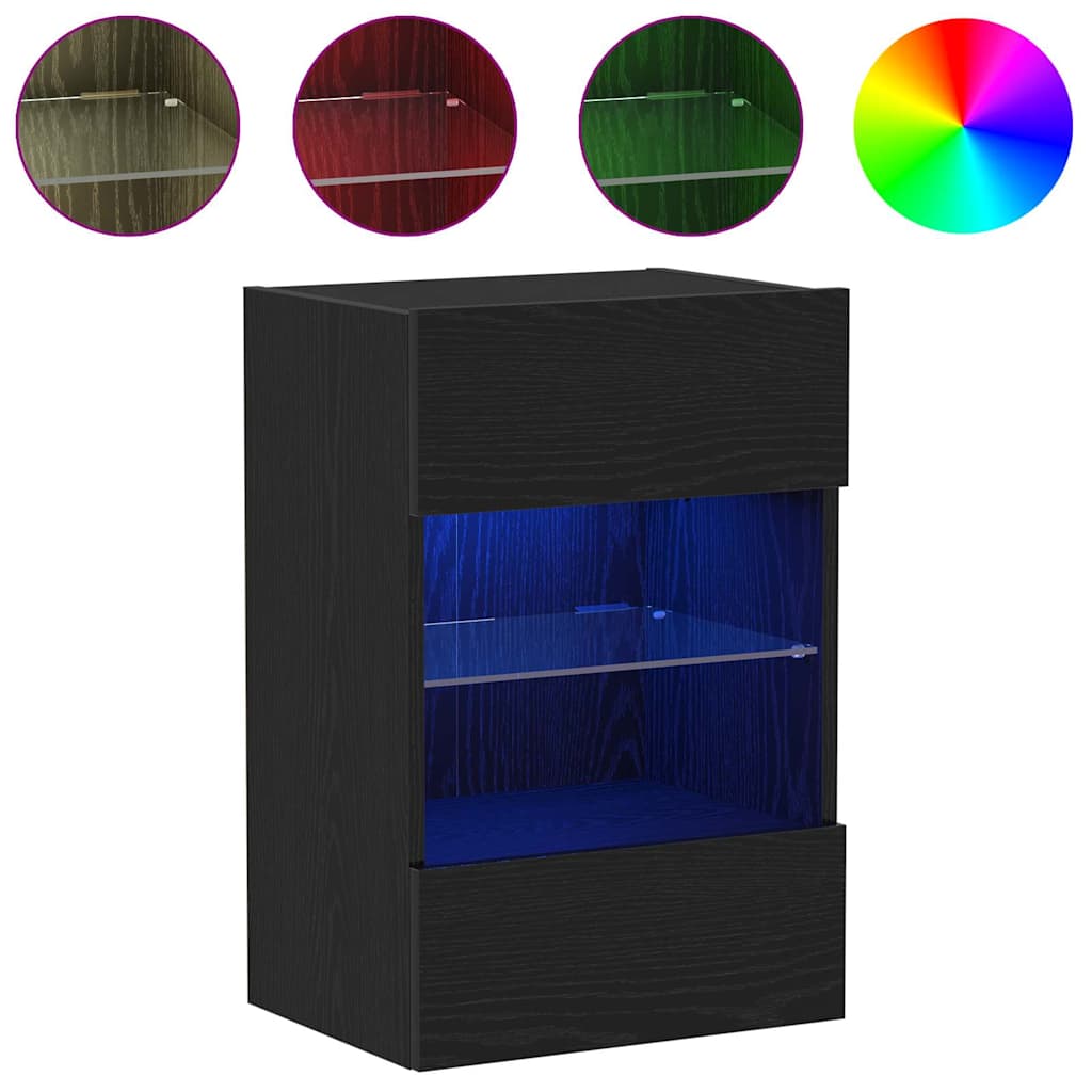 Set TV komoda Zidne Crna 40 x 30 x 60,5 cm Konstruirano drvo