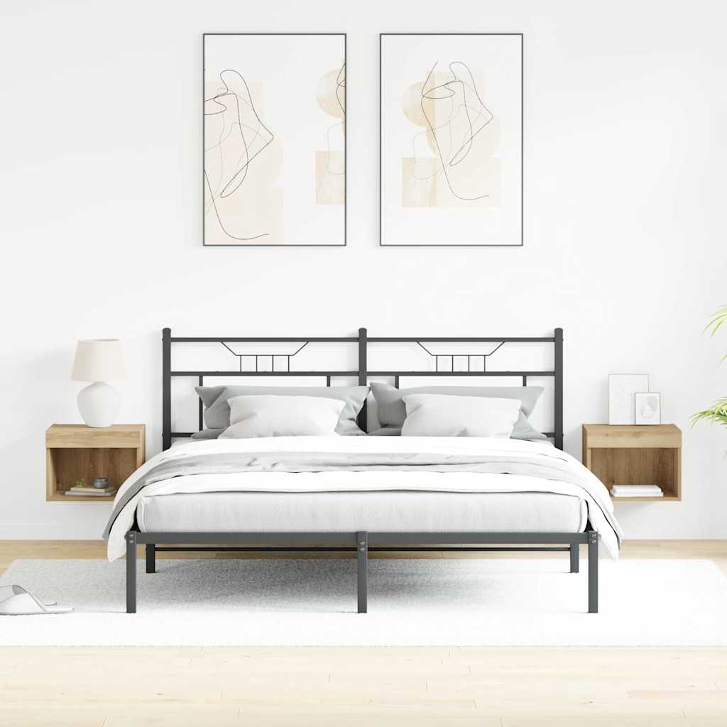 Set TV komoda Zidne 2 pcs Umjetnički hrast 40 x 30 x 30 cm