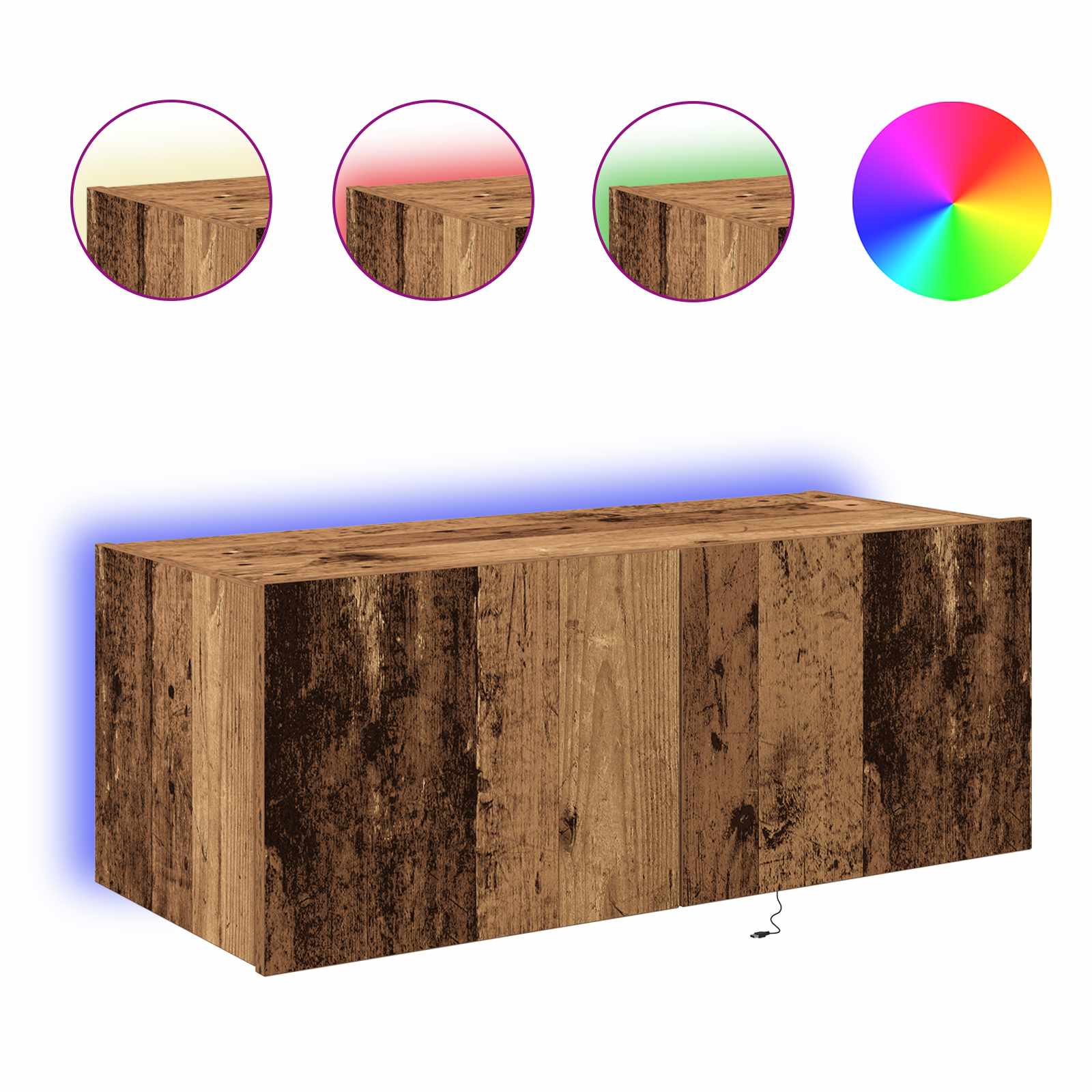 TV zidni ormar Staro drvo 80 x 35 x 31 cm Konstruirano drvo