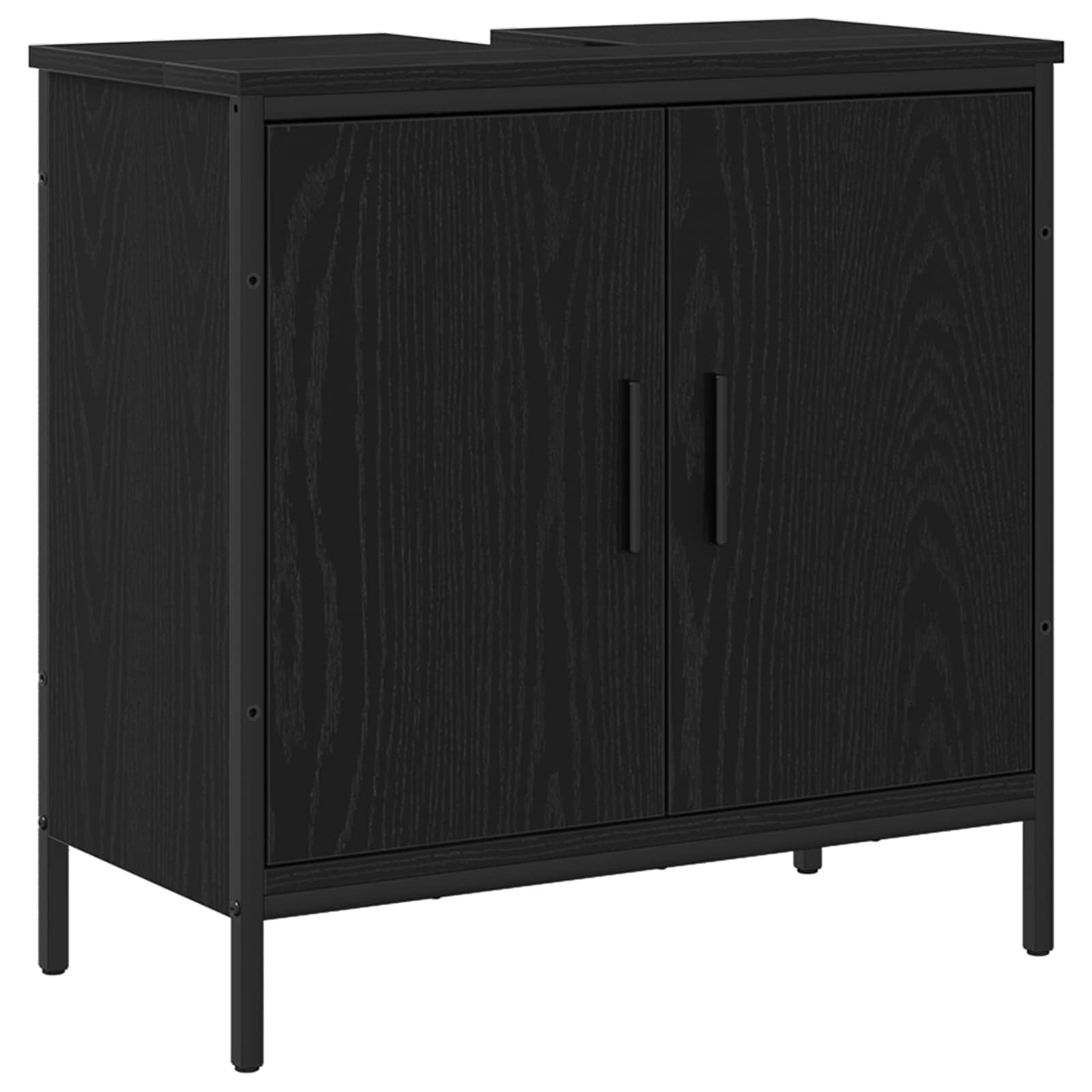 Kupaonski ormarić za sudoper Crni hrast 60 x 30 x 60 cm