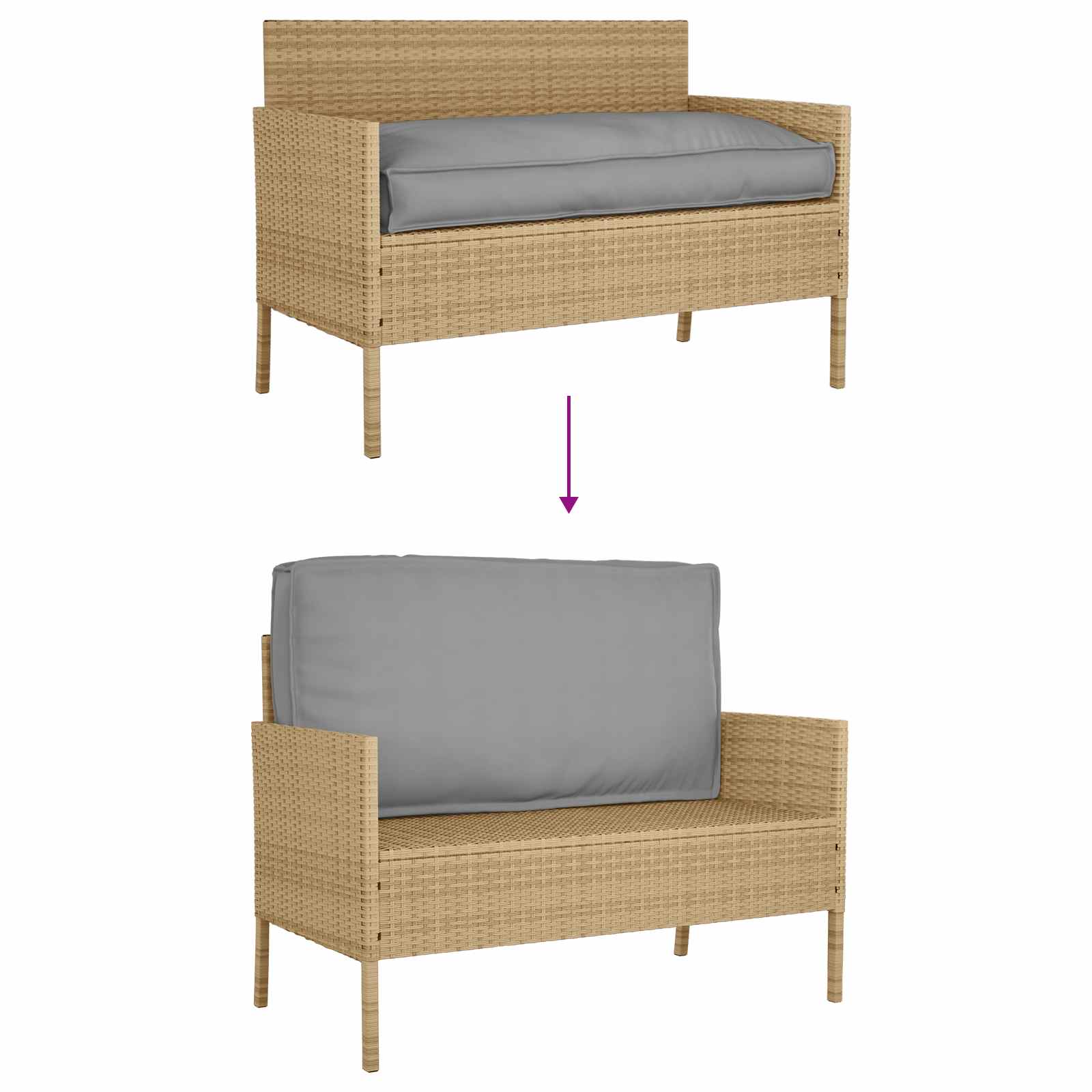 Jastuk Siva 120 x 60 x 12 cm Oxford tkanina