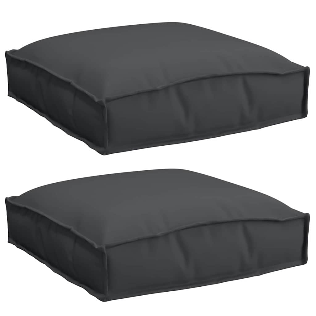 Jastuk 2 pcs Crna 40 x 40 x 8 cm Oxford tkanina