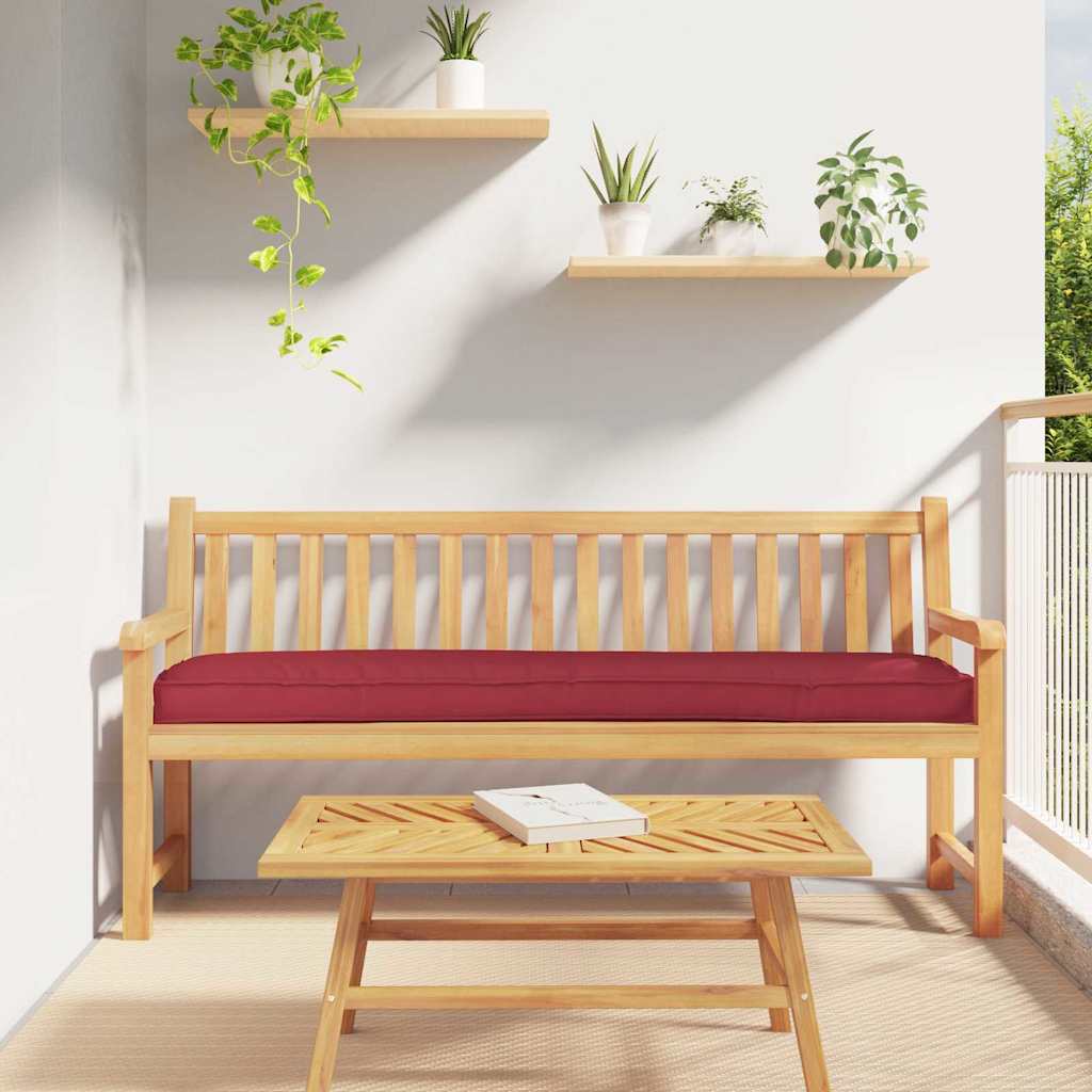Jastučić za palete Vinska crvena 200 x 40 x 8 cm Oxford tkanina