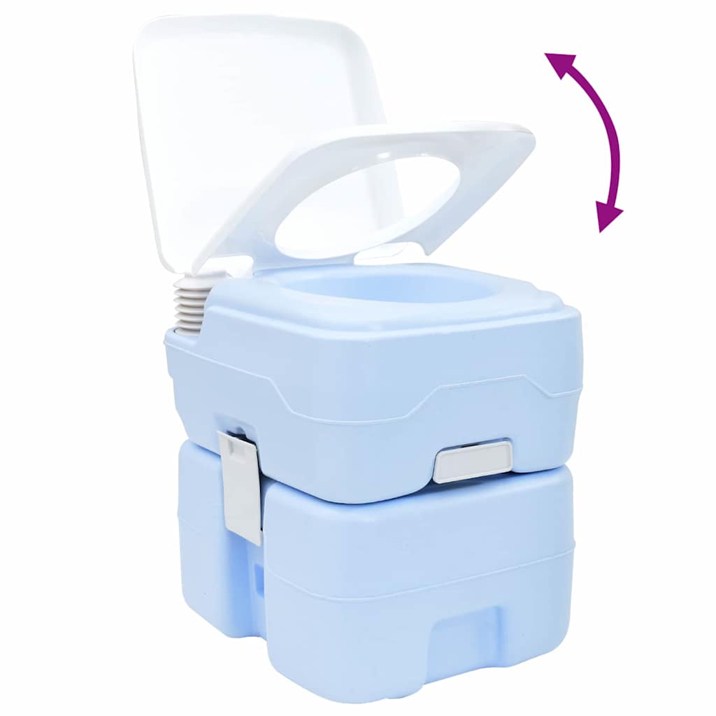 Kamperski WC Svijetloplava i bijela 41,5 x 36,5 x 42 cm