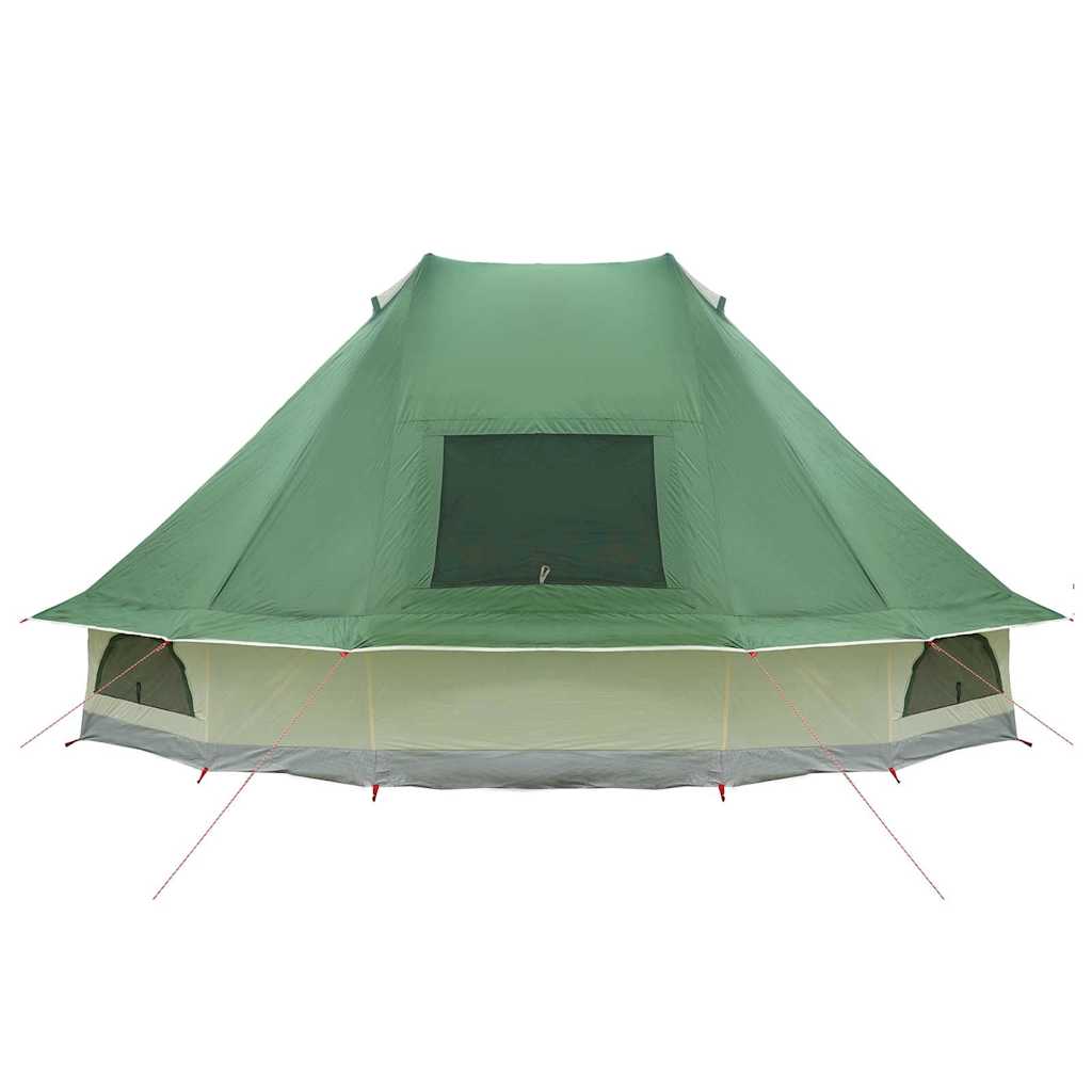 Tipi šator s krovom s pohranom Zelena 466 x 310 x 240 cm taft
