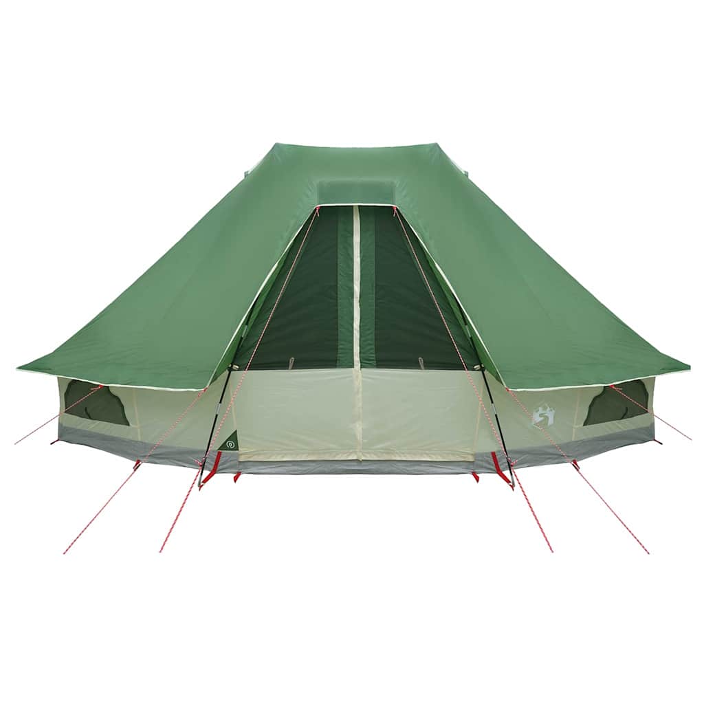 Tipi šator s krovom s pohranom Zelena 466 x 310 x 240 cm taft