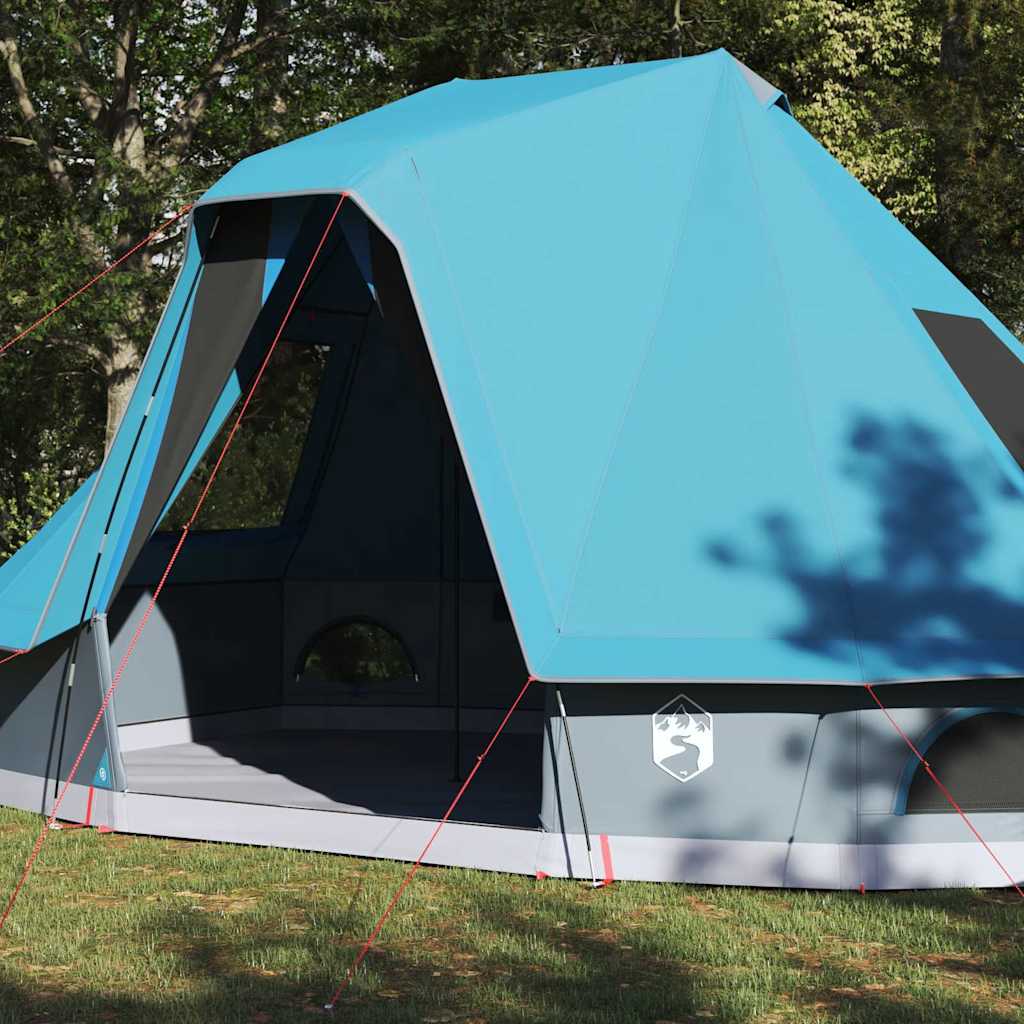 Tipi šator s krovom s pohranom Plava 466 x 310 x 240 cm taft