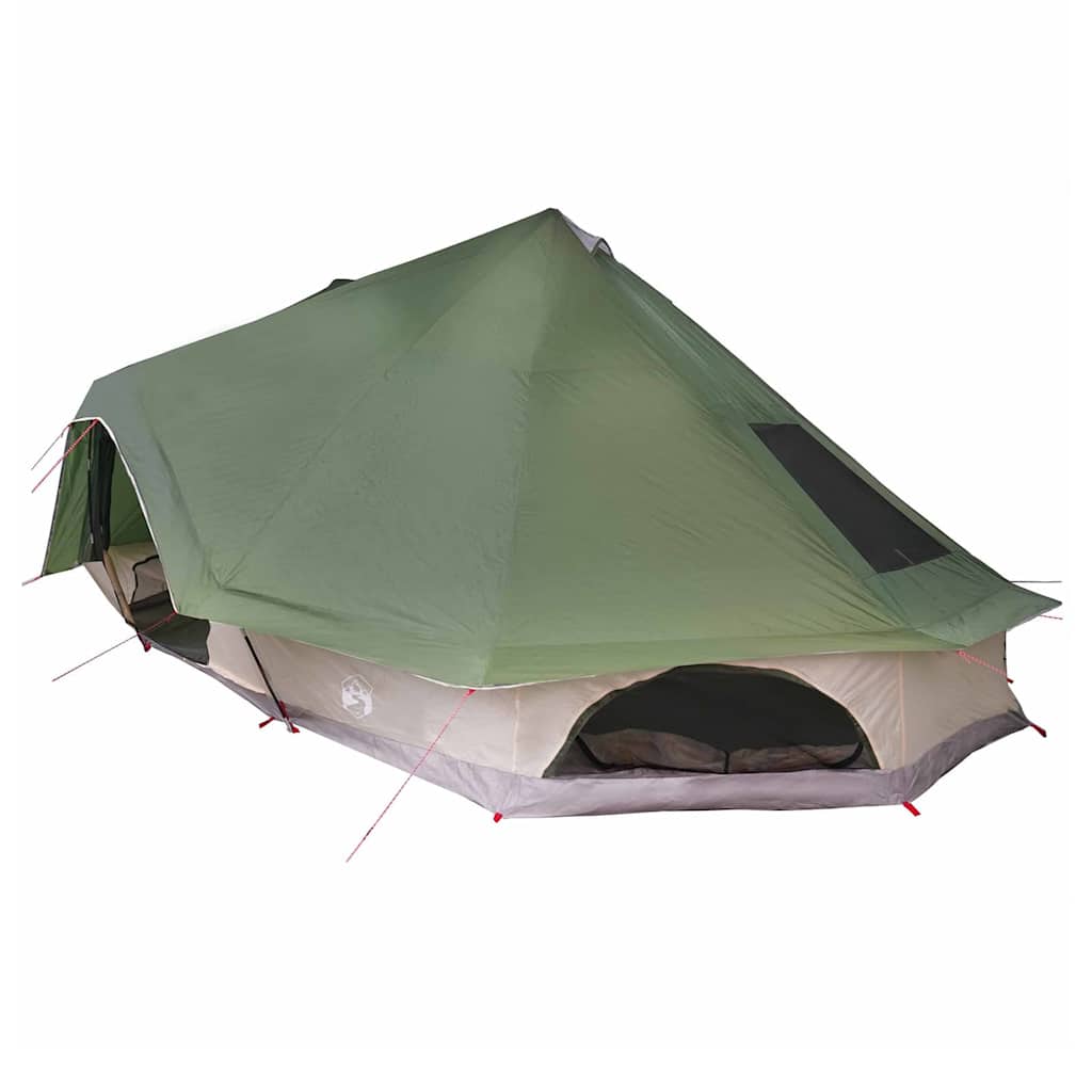 Tipi šator s krovom s pohranom Zelena 680 x 430 x 270 cm taft