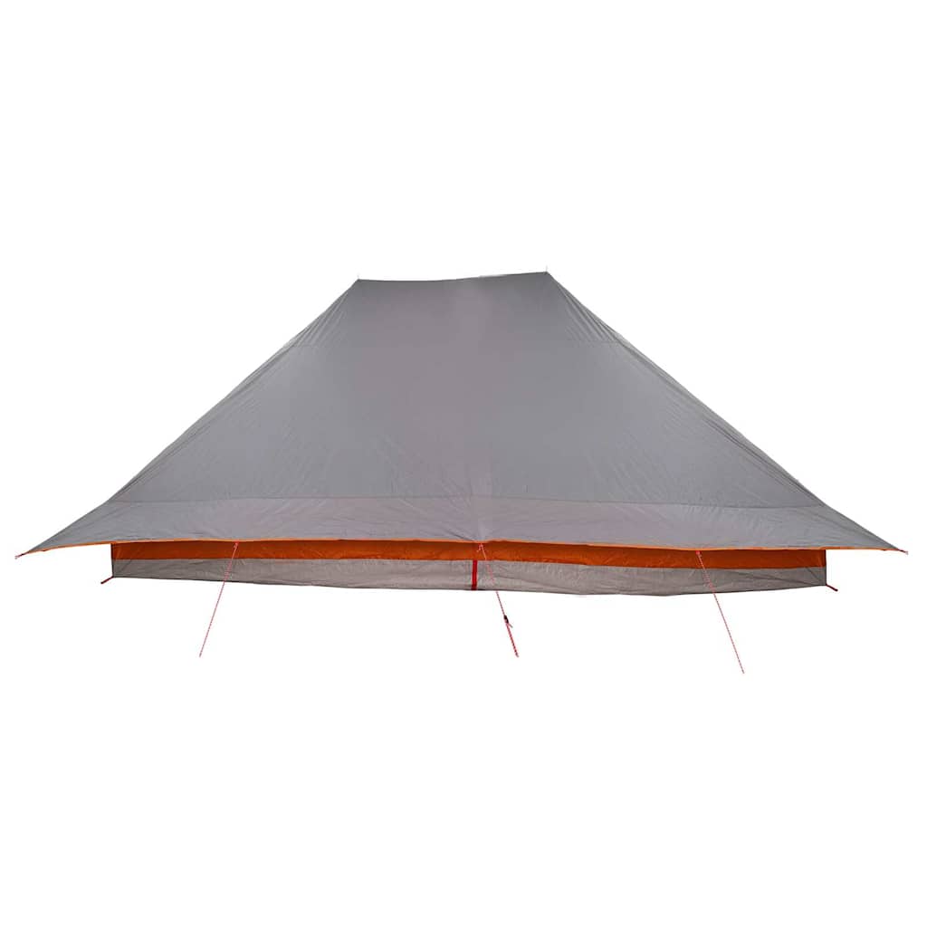 Tipi šator s krovom Siva i narančasta 660 x 456 x 200 cm taft