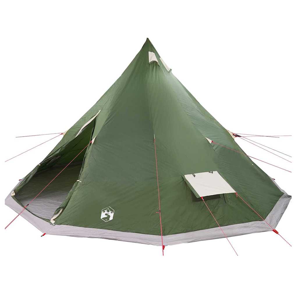 Tipi šator s krovom s pohranom Zelena 560 x 560 x 300 cm taft