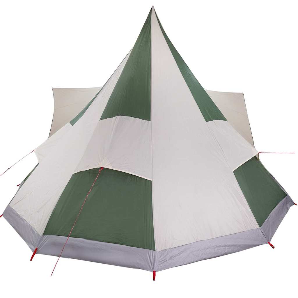 Tipi šator s krovom s pohranom Zelena 510 x 690 x 330 cm taft