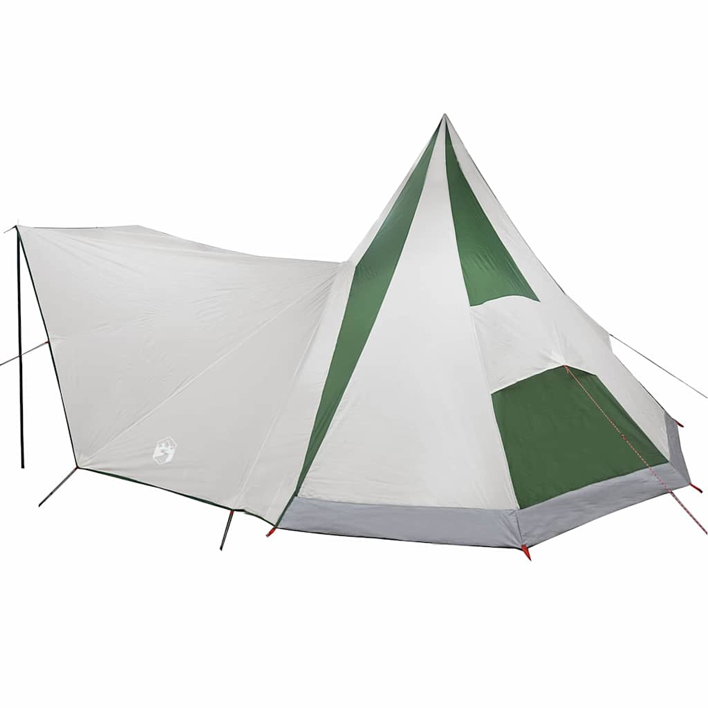 Tipi šator s krovom s pohranom Zelena 510 x 690 x 330 cm taft