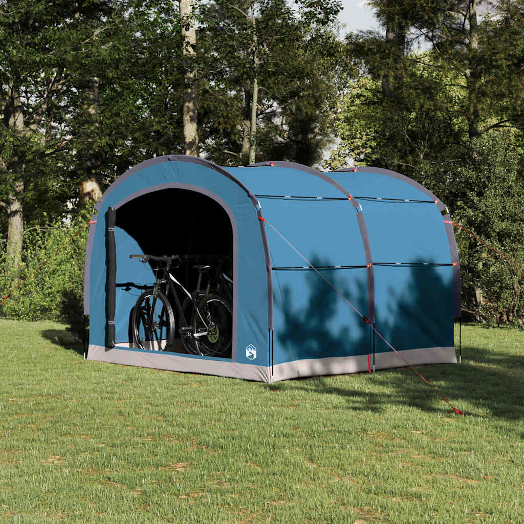 Šator s krovom s pohranom Plava 268 x 240 x 191 cm Poliester