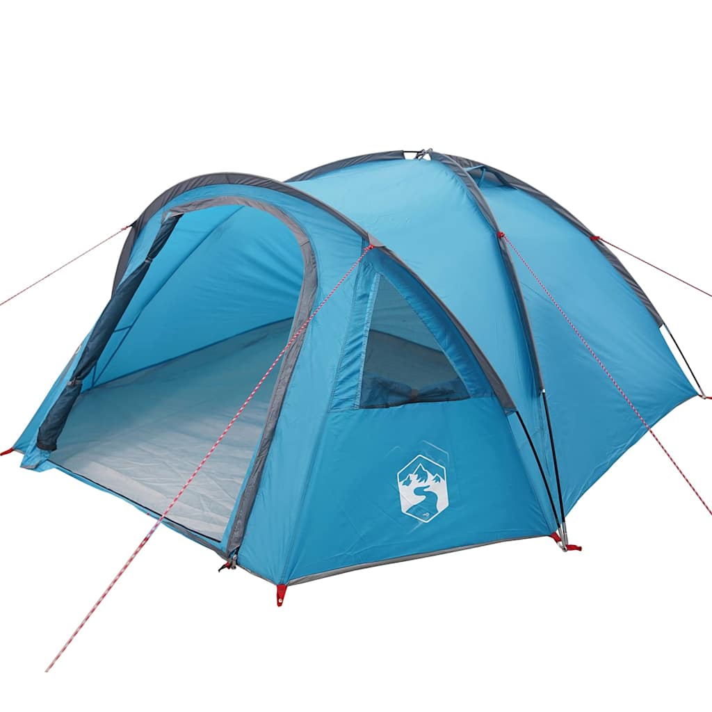 Kamping šator s krovom Plava 308 x 268 x 130 cm Poliester