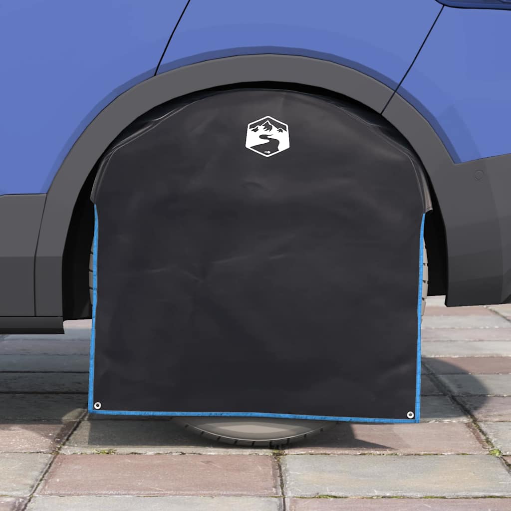 Poklopac kotača Crna i Plava 108 x 76 cm oxford