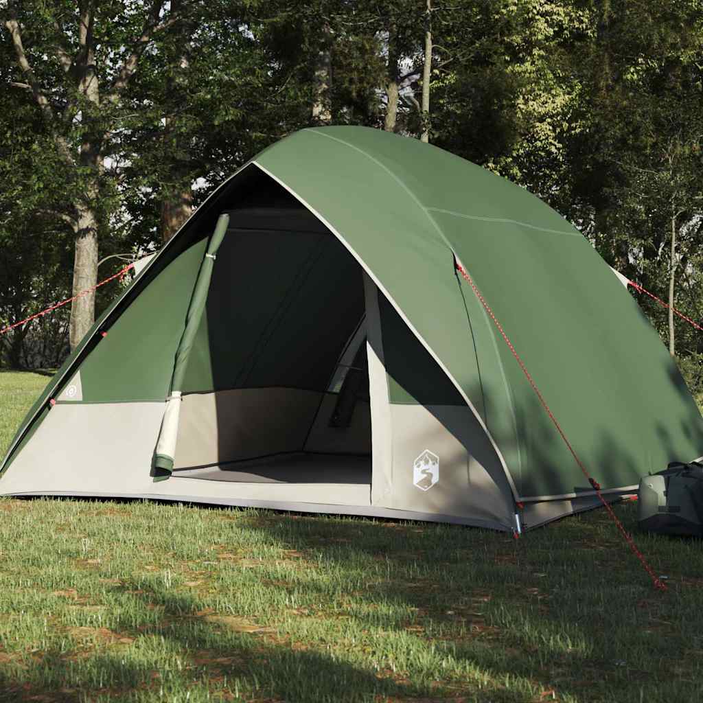 Kamping šator s krovom Zelena 320 x 275 x 190 cm taft