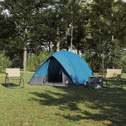 Kamping šator s krovom s pohranom Plava 320 x 275 x 190 cm taft