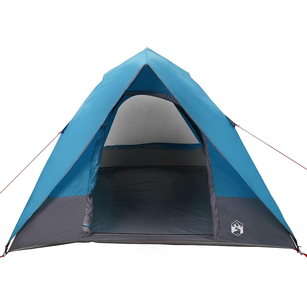 Kamping šator s krovom s pohranom Plava 275 x 230 x 140 cm taft