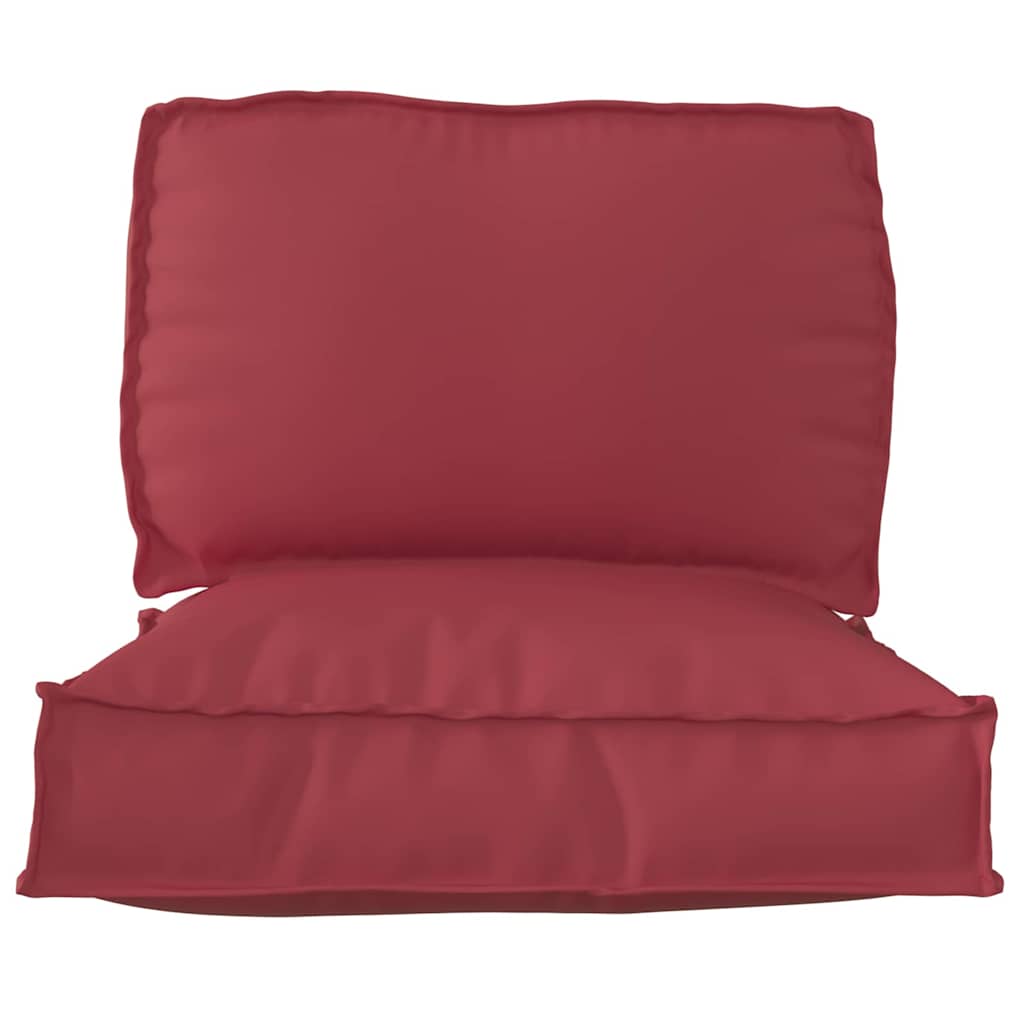 Set jastučića za palete 2 pcs Vinska crvena Oxford tkanina