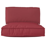 Set jastučića za palete 2 pcs Sivo-smeđa Oxford tkanina