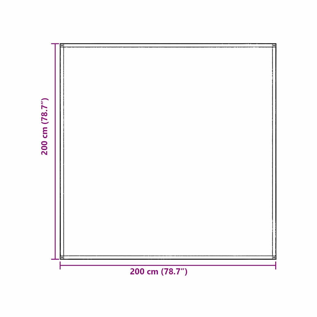 Teppi za šator Plava i siva 200 x 200 cm Polietilen