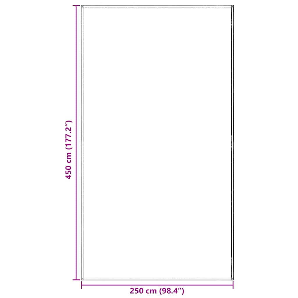 Teppi za šator Plava i siva 450 x 250 cm Polietilen