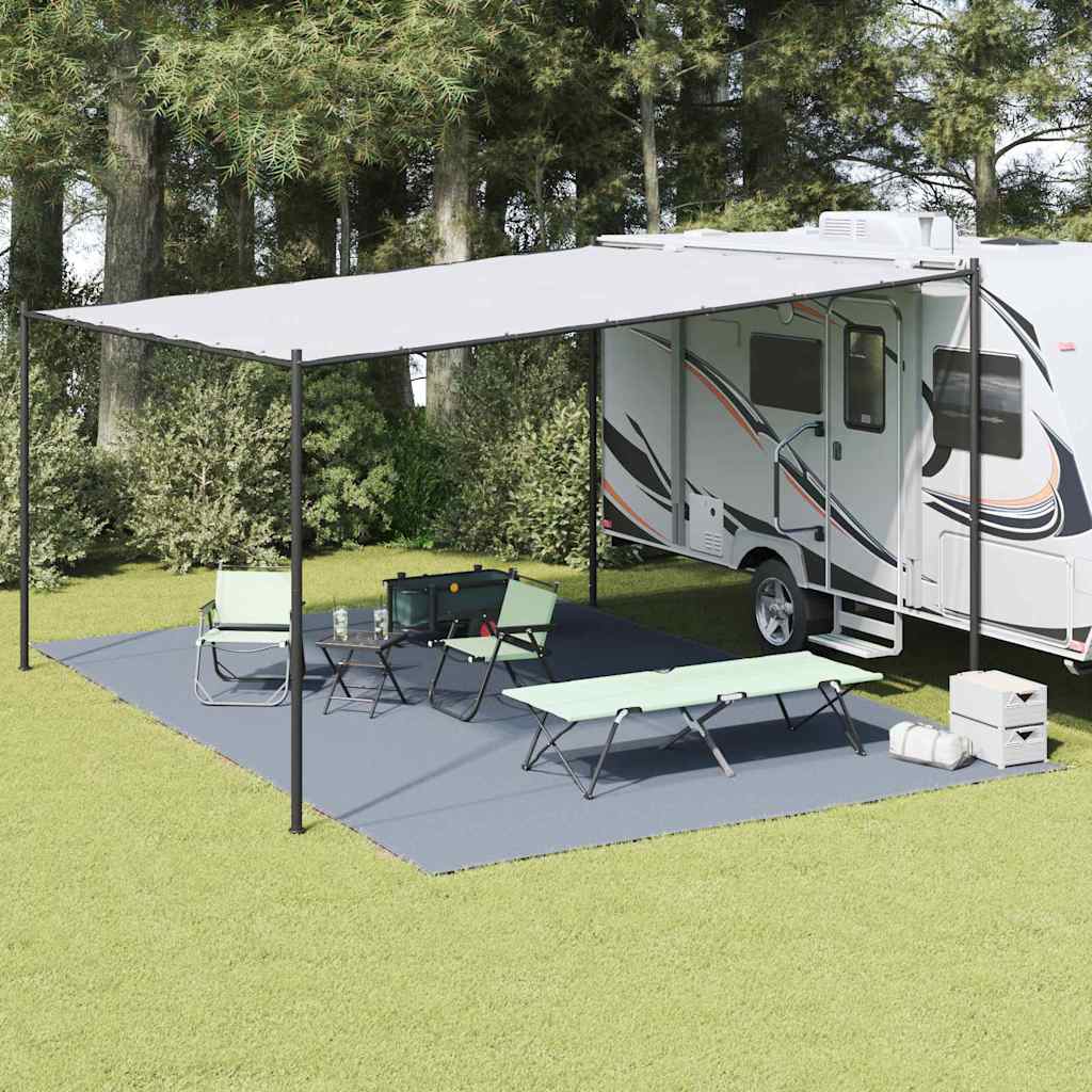 Teppi za šator Plava i siva 600 x 250 cm Polietilen