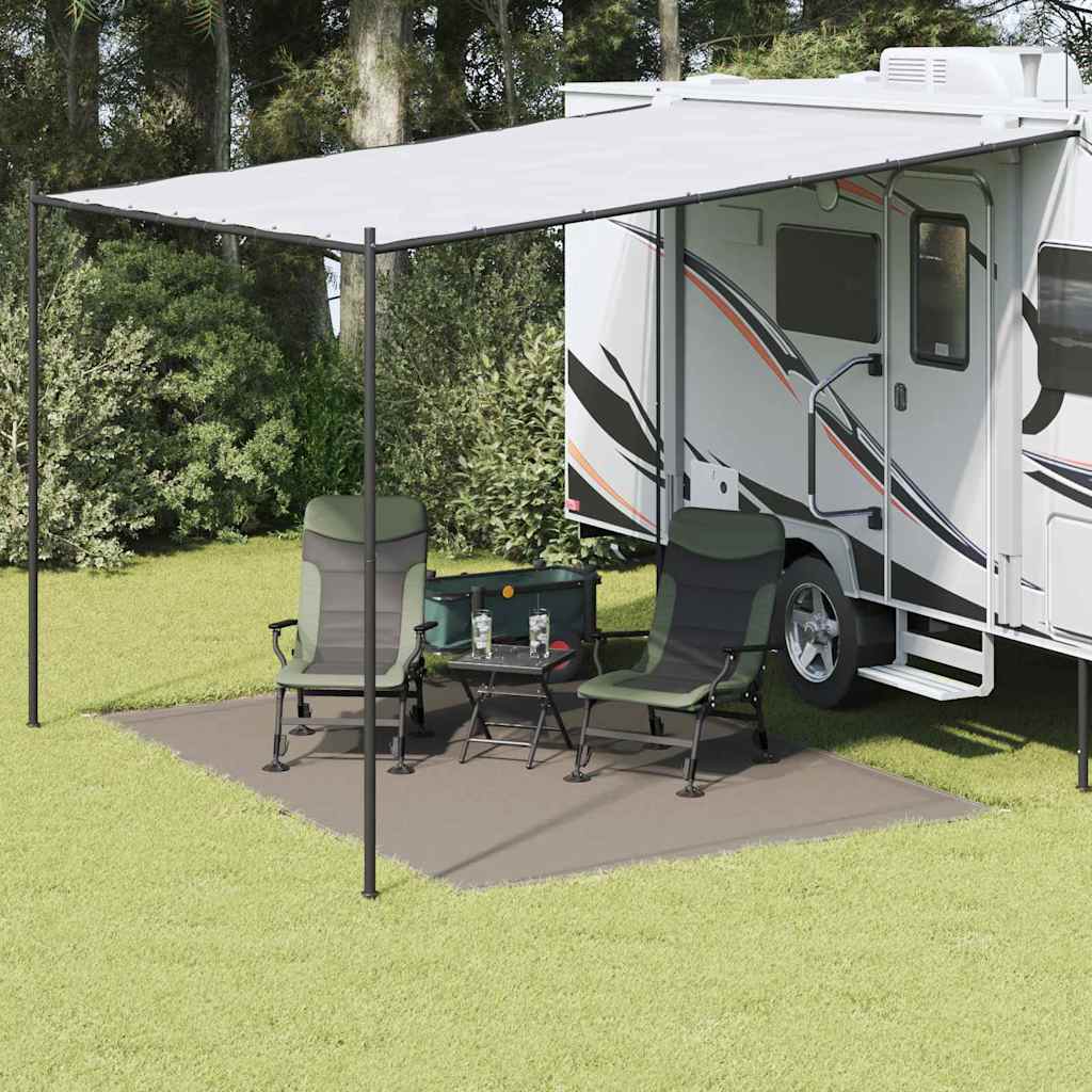 Teppi za šator Svijetlo siva 350 x 250 cm Polietilen