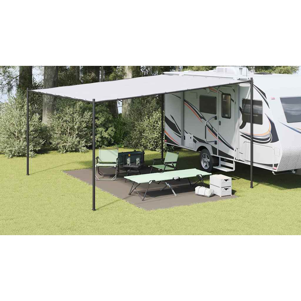 Teppi za šator Svijetlo siva 500 x 250 cm Polietilen