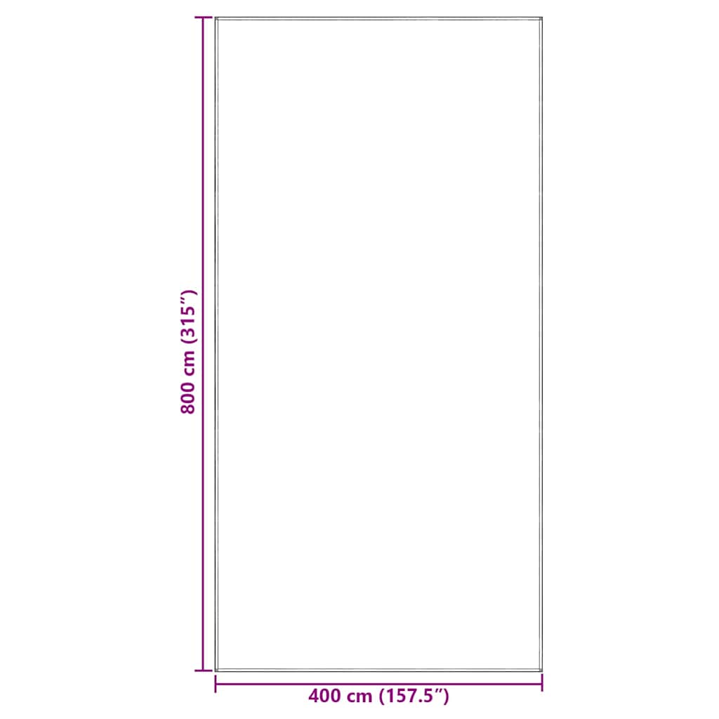 Teppi za šator Svijetlo siva 800 x 400 cm Polietilen