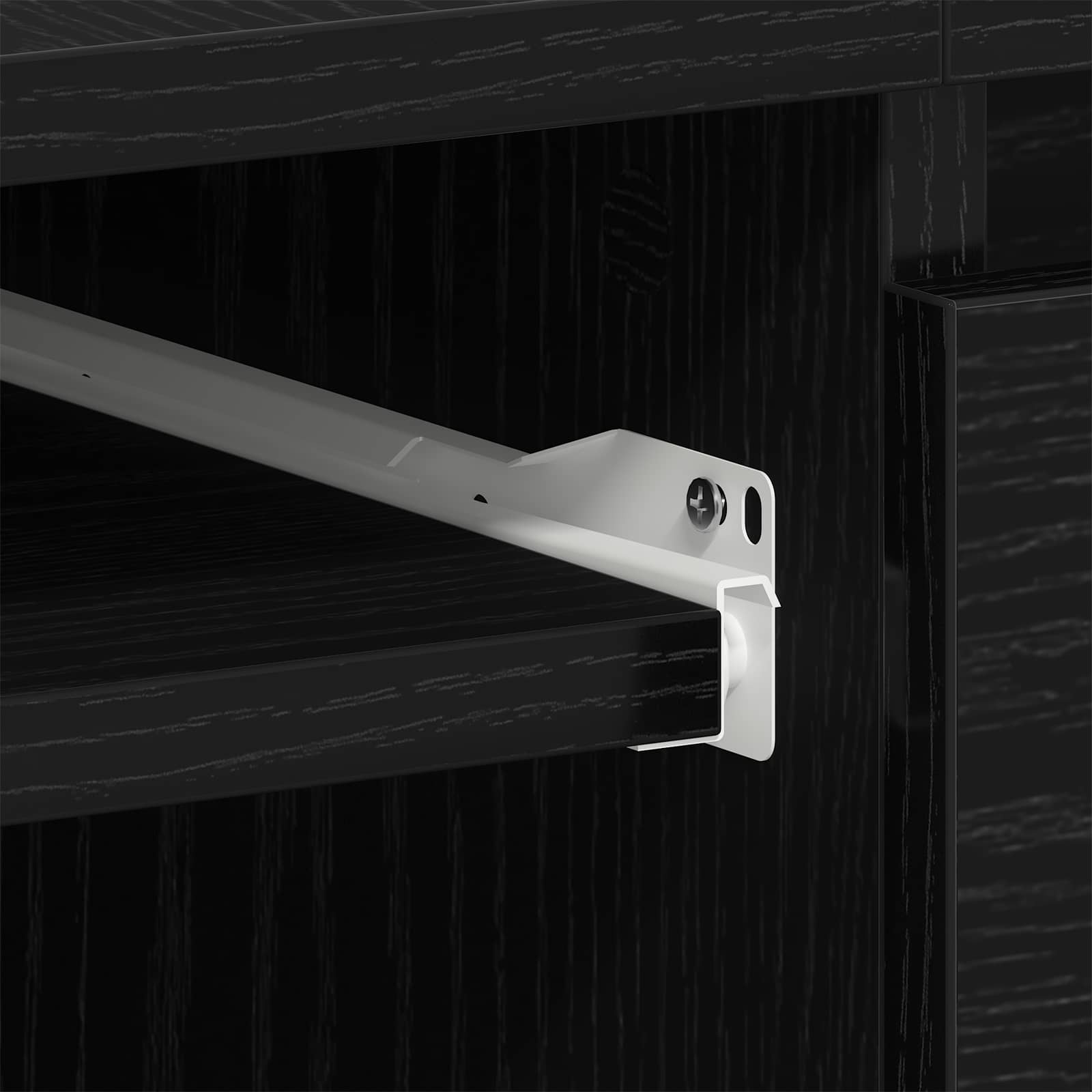 Stol s ladicama Crni hrast 140 x 50 x 76 cm Konstruirano drvo